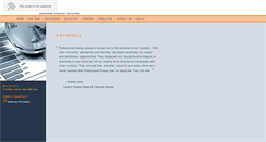 Desktop Screenshot of professionalenergygroup.com