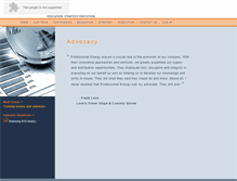 Tablet Screenshot of professionalenergygroup.com